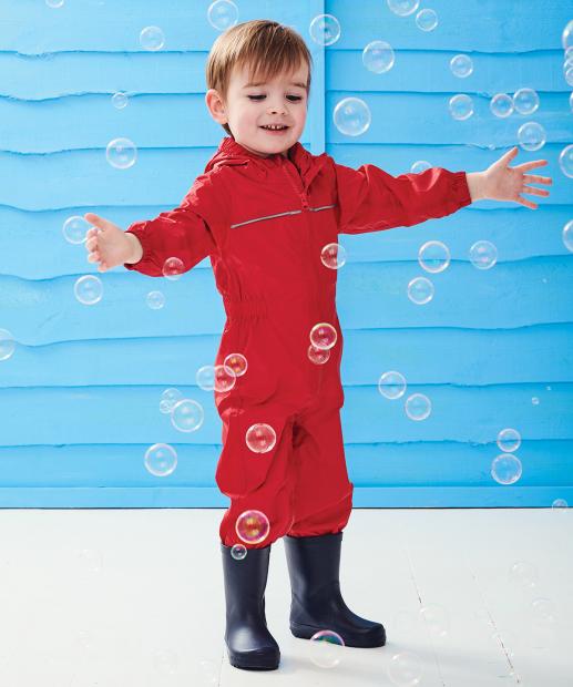Combinaison de pluie pour enfant - Pantalon de pluie - Pantalon de pluie en  une pièce avec impression mignonne - Bandes réfléchissantes - Imperméable